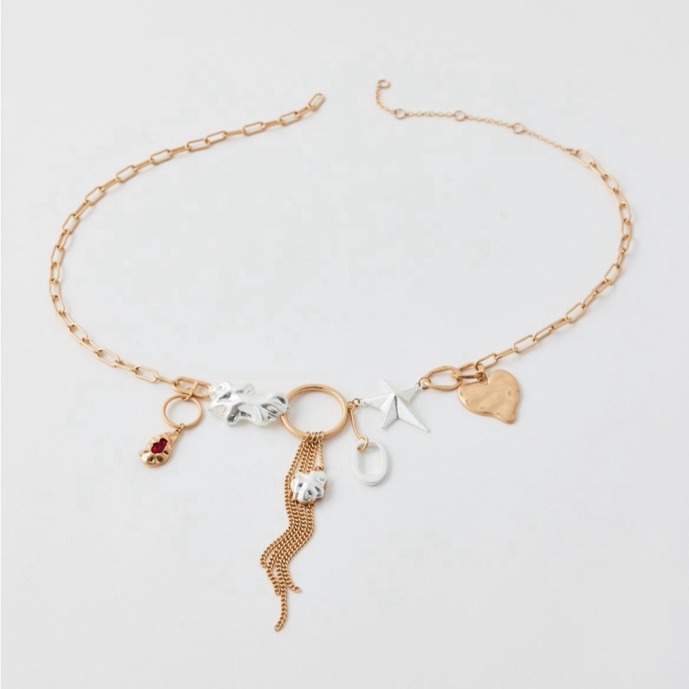 Gold Charm Chain Belt / Bag Charm / Necklace